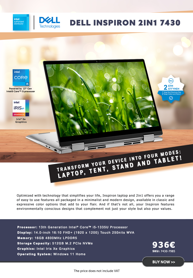Enet Solutions-Logicom: Dell Inspiron 2in1 7430 | Transform your device ...